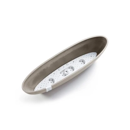 Ecopots Pflanzschale Sofia Lang Braungrau 56 Cm X 14 Cm X 16 Cm – Bild 2