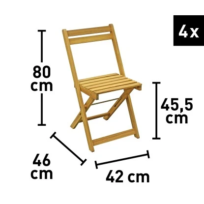 Balkonset Managua FSC® Teakoptik 5-teilig – Bild 9