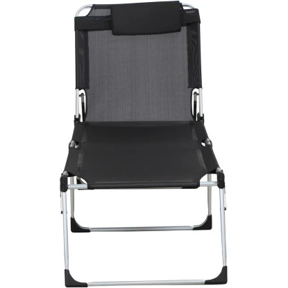 Siena Garden Dreibeinliege Sole Schwarz 214 Cm X 70 Cm X 45 Cm – Bild 3