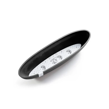 Ecopots Pflanzschale Sofia Lang Dunkelgrau 56 Cm X 14 Cm X 16 Cm – Bild 2