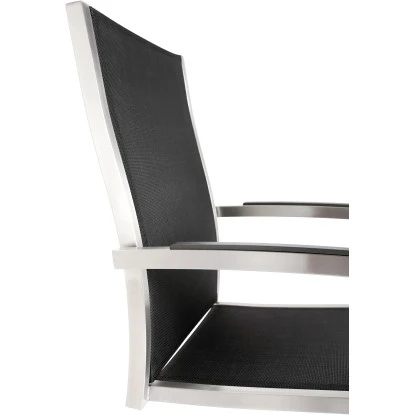 Schwingstuhl Marbella Edelstahl/Schwarz – Bild 2