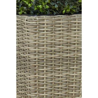 Gartenfreude Pflanzkübel Polyrattan Konisch 28 Cm X 28 Cm Naturfarben – Bild 3