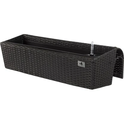 Gartenfreude Balkonkasten Polyrattan 82 Cm X 25 Cm Anthrazit