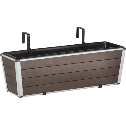 Gartenfreude Balkonkasten WPC 60,5 Cm X 19,5 Cm Braun