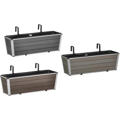 Gartenfreude Balkonkasten WPC 60,5 Cm X 19,5 Cm Braun – Bild 3