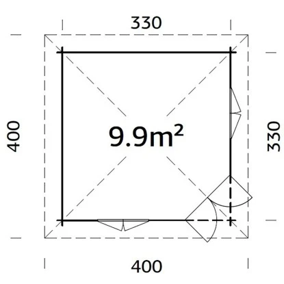 Palmako Holz-Pavillon Melanie Grau BxT: 330 Cm X 330 Cm Inkl.Fußboden – Bild 3
