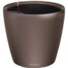 Lechuza Pflanzgefäß Classico Premium LS Ø 22 Cm X 21 Cm Espresso Metallic