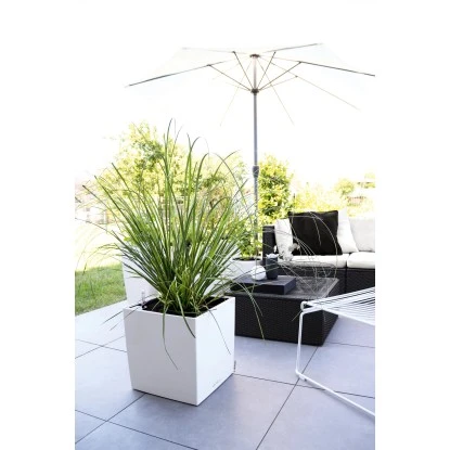 Lechuza Pflanzgefäß Cube Premium 30 Cm X 30 Cm Weiß Hochglanz – Bild 5