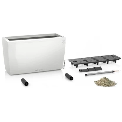 Lechuza Pflanzgefäß Cararo Premium 75 Cm X 30 Cm Weiß Hochglanz – Bild 2