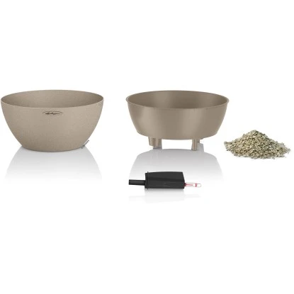 Lechuza Pflanzgefäß Cubeto Stone 40 Sandbeige Ø 40 Cm – Bild 2