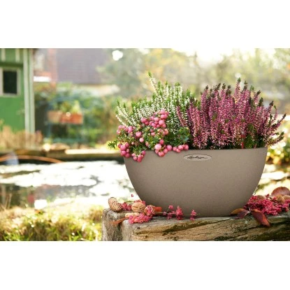 Lechuza Pflanzgefäß Cubeto Stone 40 Sandbeige Ø 40 Cm – Bild 3