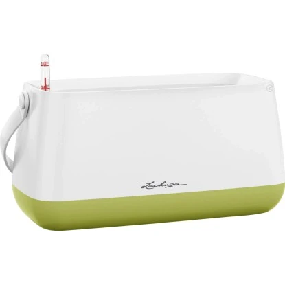 Lechuza Pflanzgefäß Yula Pflanztasche 38 Cm X 17 Cm X 33 Cm Weiß-Grün