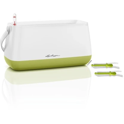 Lechuza Pflanzgefäß Yula Pflanztasche 38 Cm X 17 Cm X 33 Cm Weiß-Grün – Bild 2