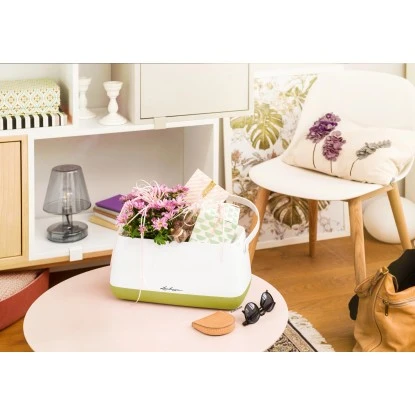 Lechuza Pflanzgefäß Yula Pflanztasche 38 Cm X 17 Cm X 33 Cm Weiß-Grün – Bild 4