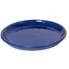 M Collections Untertopf Saucer Glasiert Ø 34 Cm X 4 Cm Blau