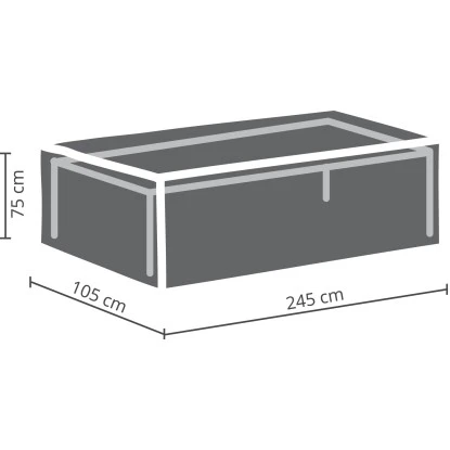 Perel Garten-Schutzhülle Für Gartentische Max. 240 Cm 75 Cm X 105 Cm X 245 Cm – Bild 3
