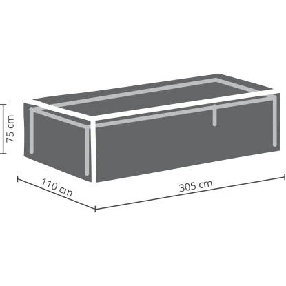 Perel Garten-Schutzhülle Für Gartentische Max. 300 Cm 75 Cm X 110 Cm X 305 Cm – Bild 4
