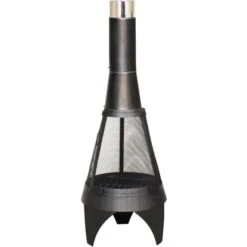 Buschbeck Gartenkamin Mesh Colorado 125 Silber-Schwarz