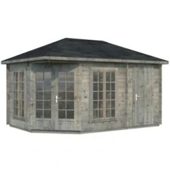 Palmako Holz-Pavillon Melanie Grau BxT: 430 Cm X 280 Cm Inkl.Fußboden