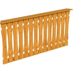 Skan Holz Brüstung Balkonschalung 180 X 96 Cm Fichte Eiche Hell