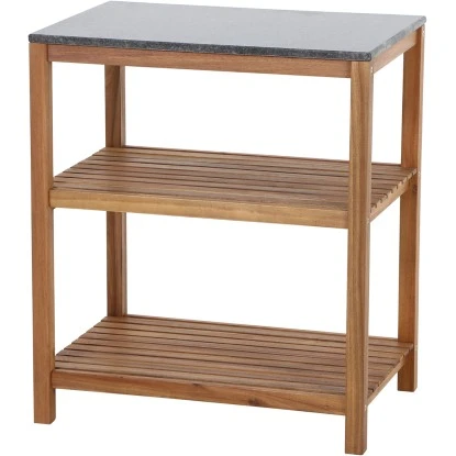 Siena Garden Riva Outdoor-kitchen Mittelteil Offen Granit Dunkelgrau Ca.52 X75cm