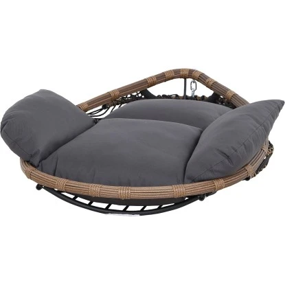 Siena Garden Salerno Hängekorb Schwarz - Natur Gestell Stahl – Bild 19