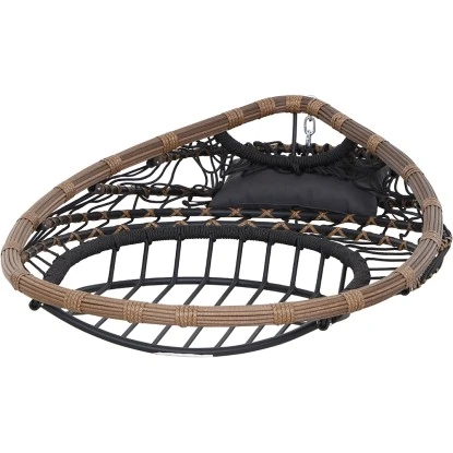 Siena Garden Salerno Hängekorb Schwarz - Natur Gestell Stahl – Bild 20