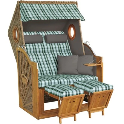 Trendy By Devries Strandkorb Trend 45+ Dessin 749 Walnut Akazie FSC®