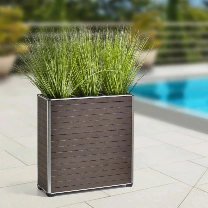 Gartenfreude Pflanzkübel WPC 74 Cm X 25,5 Cm X 75 Cm Braun – Bild 4