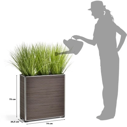 Gartenfreude Pflanzkübel WPC 74 Cm X 25,5 Cm X 75 Cm Braun – Bild 5