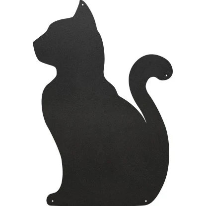 KalaMitica Metallplatte Katzen-Form 56 Cm X 38 Cm Anthrazit