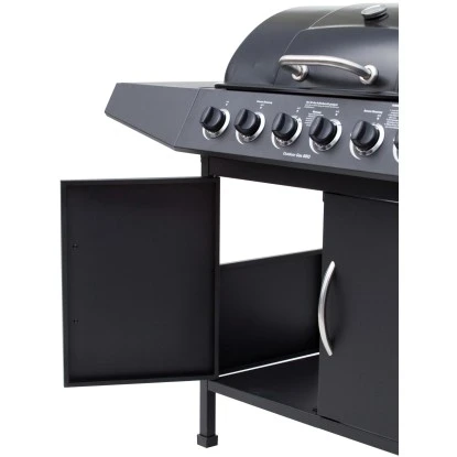 El Fuego Gasgrill Dayton 6-Brenner + Seitenbrenner Schwarz Ca. 133 X 97 X 54 Cm – Bild 5