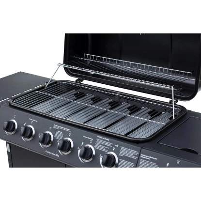 El Fuego Gasgrill Dayton 6-Brenner + Seitenbrenner Schwarz Ca. 133 X 97 X 54 Cm – Bild 6