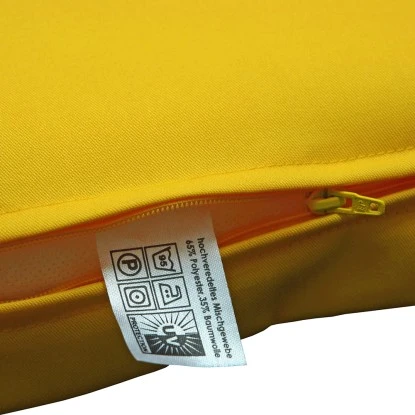 Indoba® 2 X Sitzauflage Niederlehner Premium95°C Vollwaschbar Gelb 100x50 Cm – Bild 4