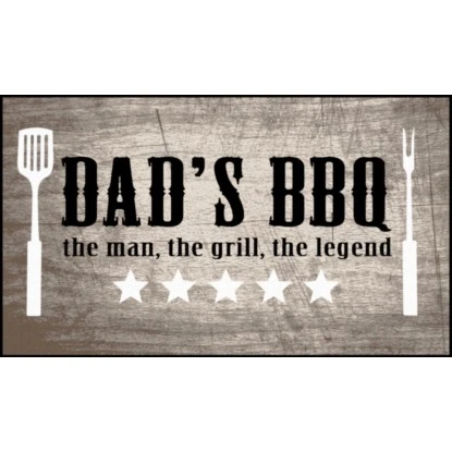 BBQ Matte Dad's BBQ The Man 67 Cm X 120 Cm