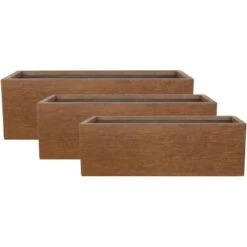 Pflanzkasten Scribe 60 Cm X 17 Cm Rostbraun