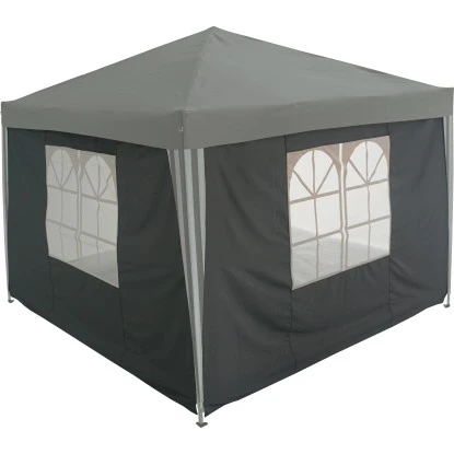 Seitenwand 2 Stück Für Alu-Pavillon Pontino Grau