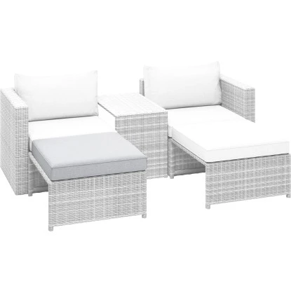 Ersatz-Sitzkissen Für Olea Balkonmöbelset Grau – Bild 2