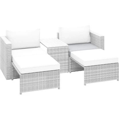 Ersatz-Sitzkissen Für Olea Balkonmöbelset Grau – Bild 3