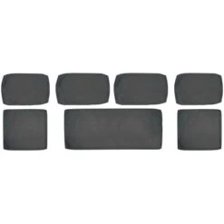 (Ersatz-)Kissenhüllen-Set Für Junee Lounge-Sofa-Set Wicker Anthrazit 7-teilig