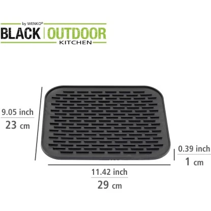 Wenko Silikonablage Minu Aus Hitzebeständigem Silikon Schwarz – Bild 4