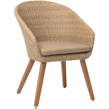 Acamp Set 4x Armsessel Atacama Teak – Bild 2