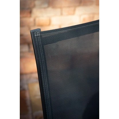 Acamp Set 4x Stapelsessel Urban Tisch Acaplan Loft 160x90 Cm Anthrazit-Schiefer – Bild 8