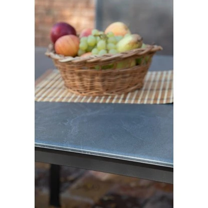 Acamp Set 4x Stapelsessel Urban Tisch Acaplan Loft 160x90 Cm Anthrazit-Schiefer – Bild 12