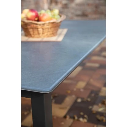 Acamp Set 4x Stapelsessel Urban Tisch Acaplan Loft 160x90 Cm Anthrazit-Schiefer – Bild 13