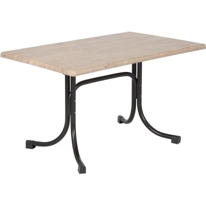 Acamp Set 4x Stapelsessel Manhattan 1x Tisch Boulevard 120 Cm X 80 Cm Anthrazit – Bild 2