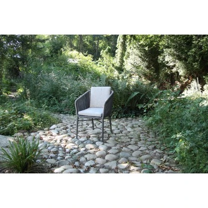 Acamp Set 4x Stapelsessel Manhattan 1x Tisch Boulevard 120 Cm X 80 Cm Anthrazit – Bild 5