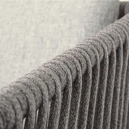 Acamp Set 4x Stapelsessel Manhattan 1x Tisch Boulevard 120 Cm X 80 Cm Anthrazit – Bild 7