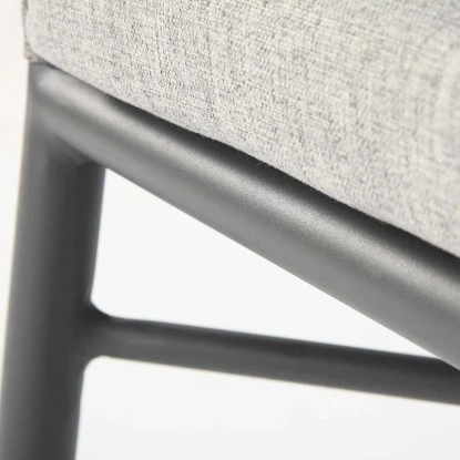 Acamp Set 4x Stapelsessel Manhattan 1x Tisch Boulevard 120 Cm X 80 Cm Anthrazit – Bild 9