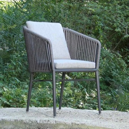 Acamp Set 4x Stapelsessel Manhattan 1x Tisch Boulevard 120 Cm X 80 Cm Anthrazit – Bild 14